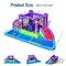 Octopus Inflatable Water Slide Park with Ball Pit and Splash Pool for Kids Purple